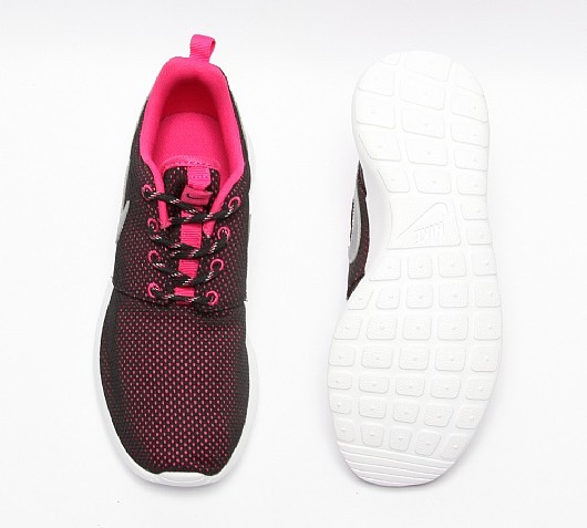 nike roshe run youth gs chaussures noir rose argent nike roshe run youth gs chaussures noir rose argent